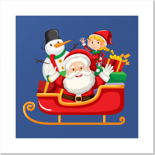 Santa Claus Present Posters and Art